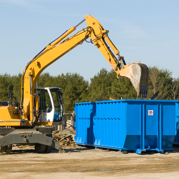 what size residential dumpster rentals are available in Union City GA